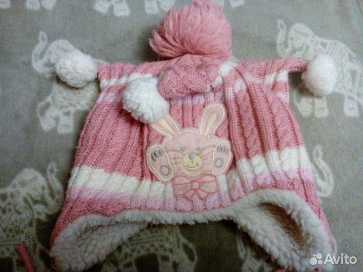 Шапки зимние на девочку пакетом