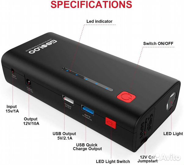 Пусковое зарядное устройство Autostore