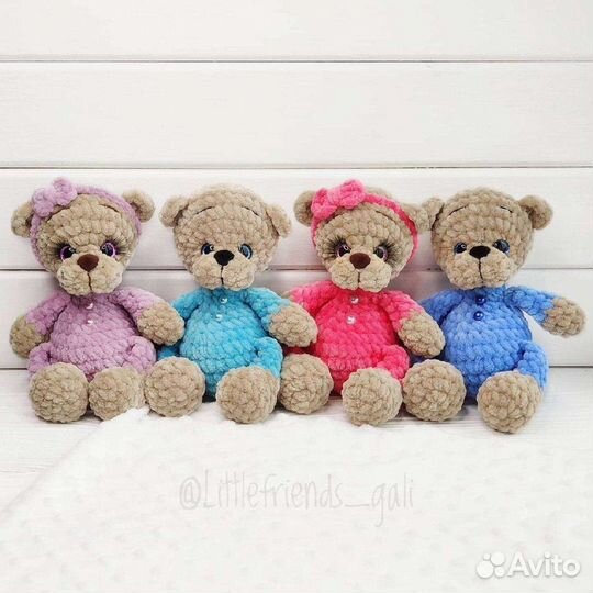 Мишка вязаный. ручная работа