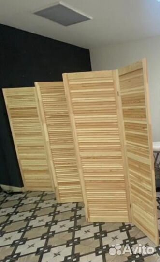 Деревянная ширма