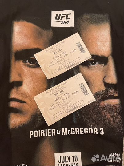 UFC 264 коллекционный сет с боя McGregor & Poirier