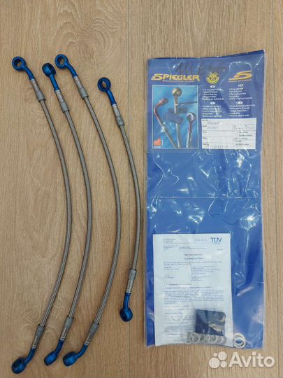 Армированные тормозные шланги Spiegler на мотоцикл