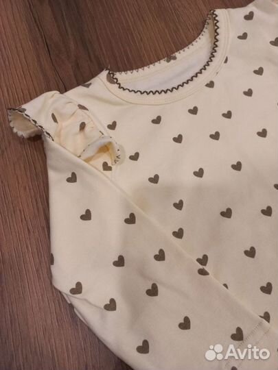 Комплект для девочки: лонгслив и леггинсы 80-110