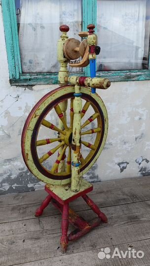 Прялка деревянная старинная