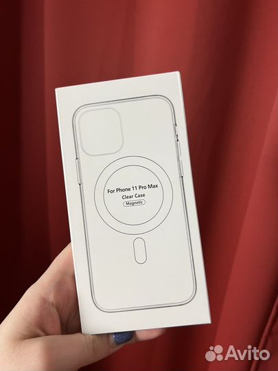 Чехол MagSafe прозрачный для iPhone 11 Pro Max