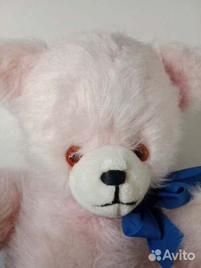 Медведь 50 см Германия На дисках Набивной Розовый