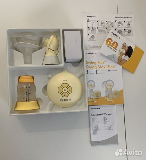 Молокоотсос medela swing flex электрический