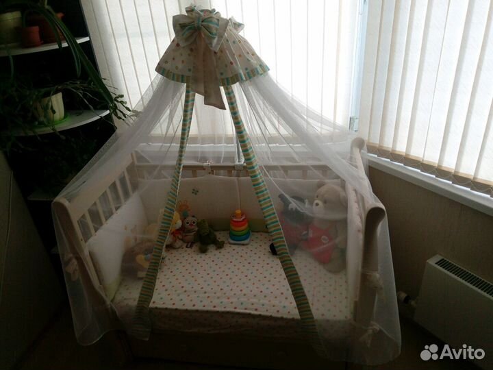 Кроватка Можга С717 Елисей слоновая кость