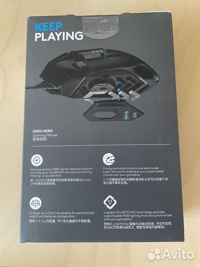 Игровая мышь logitech g502 hero