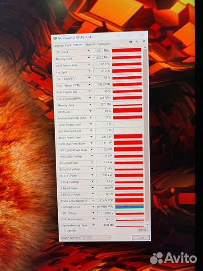 RTX 3070 Gamerock чек/гарантия