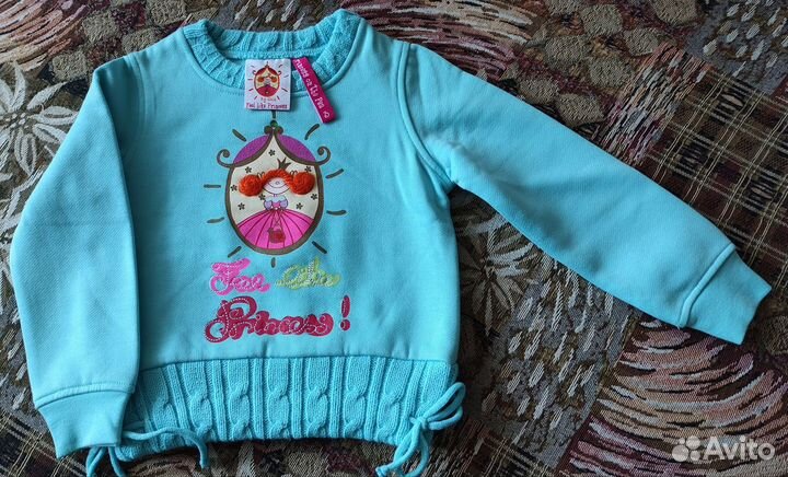 Утепленная кофта на девочку