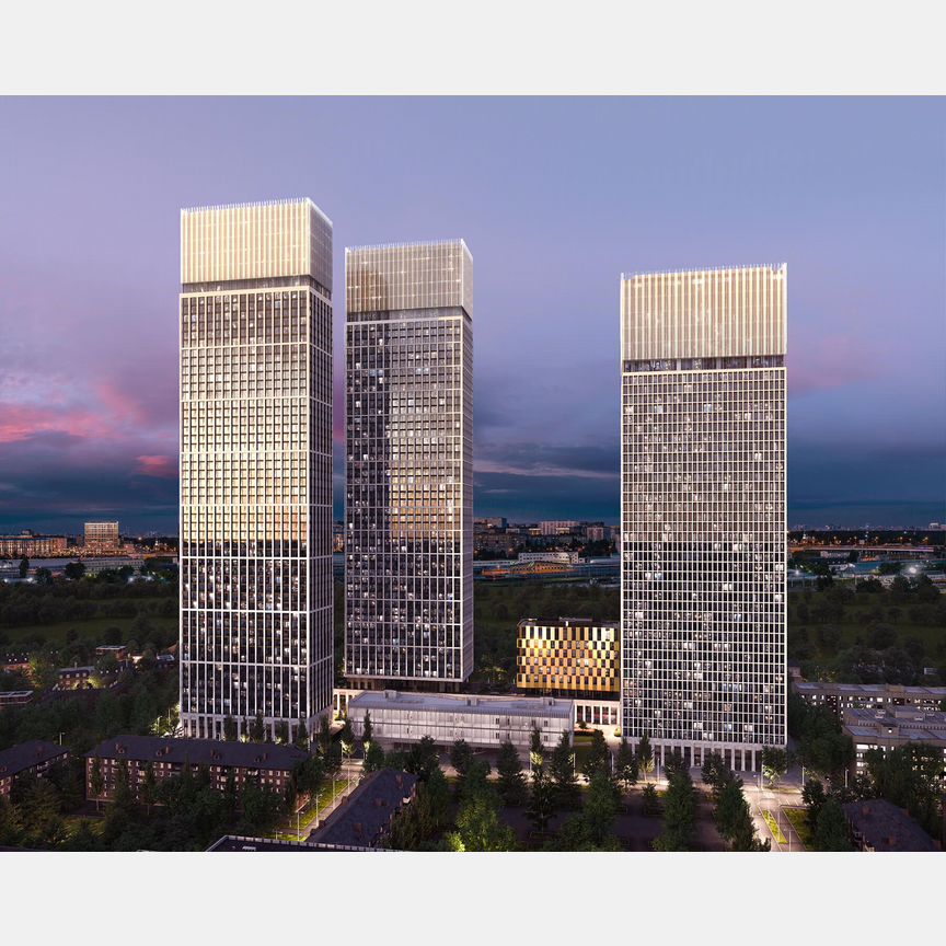 1-к. квартира, 43,4 м², 53/55 эт.