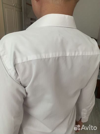 Рубашка белая школа классика132 рост