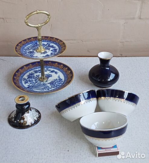 Фарф.кобальт чсср, СССР лфз Довбыш Барановк Вербил