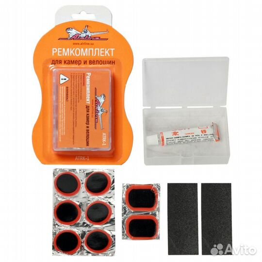 Ремкомплект для камер в кейсе (заплатки - 25х25, и