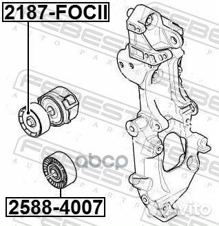 Ролик натяжной ford focus II 2004-2008 2187-focii