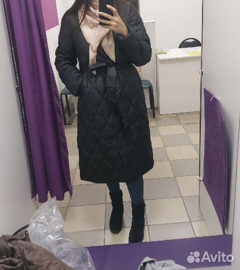 Плащ стеганный женский