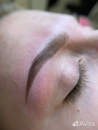 Долговременная укладка и окрашивание бровей