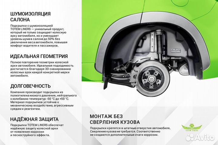 Подкрылок с шумоизоляцией для jaecoo J8 2024-н.в