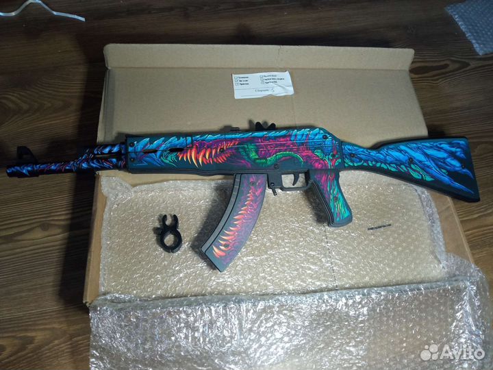 Деревянный резинкострел ак 47 от Vozwooden