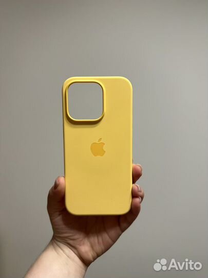 Чехол на iPhone 14 pro оригинал желтый новый