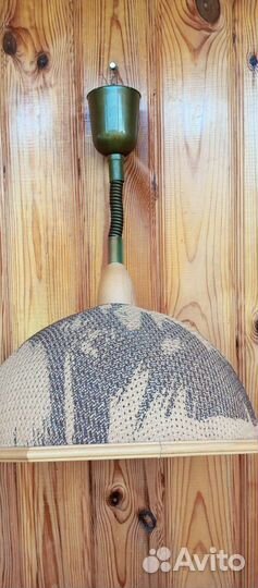 Люстра из ротанга