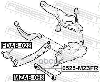 Сайленблок задней подвески fdab-022 Febest