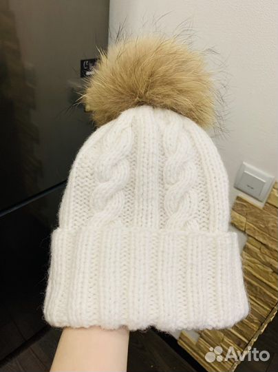 Шапка вязаная ручная работа