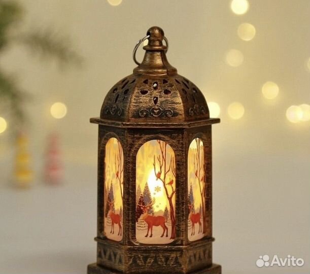 Светильник-фонарь новогодний