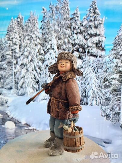 Ватные елочные игрушки