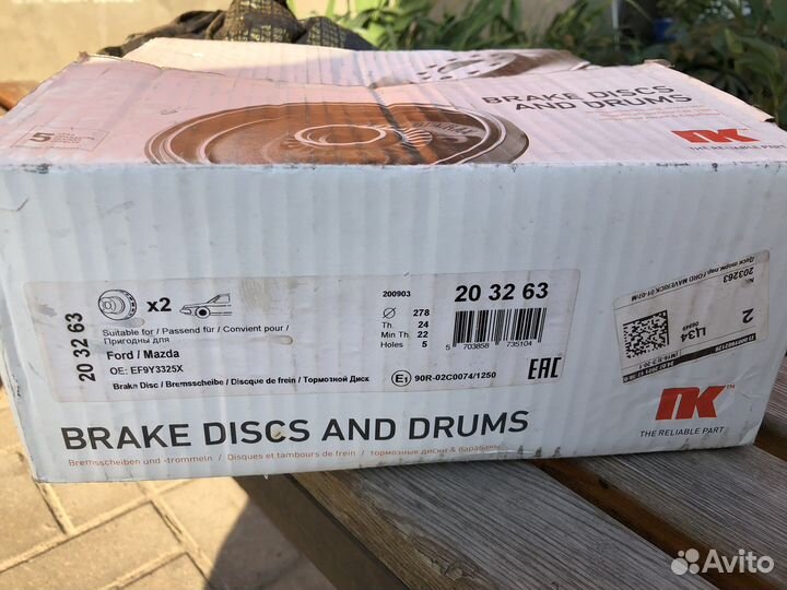 Передние тормазные диски Форд Маверик, Трибьют