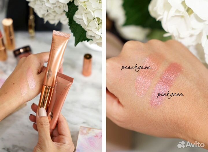 Charlotte Tilbury Peachgasm румяна хайлайтер