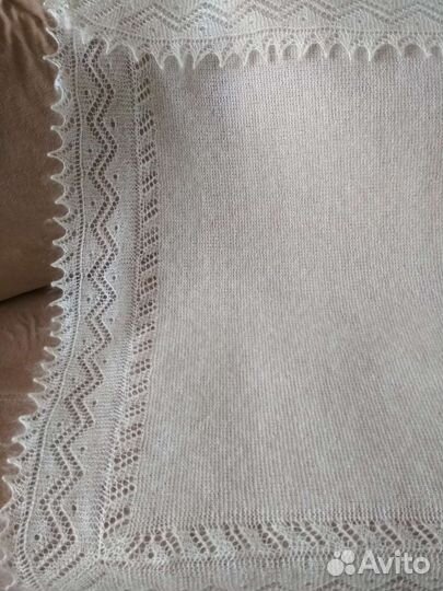 Белый пуховый платок. Шаль из Оренбурга