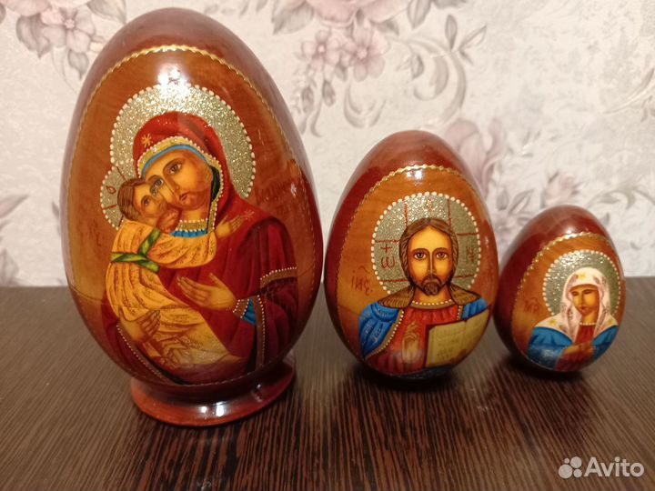 Яйцо пасхальное деревянное