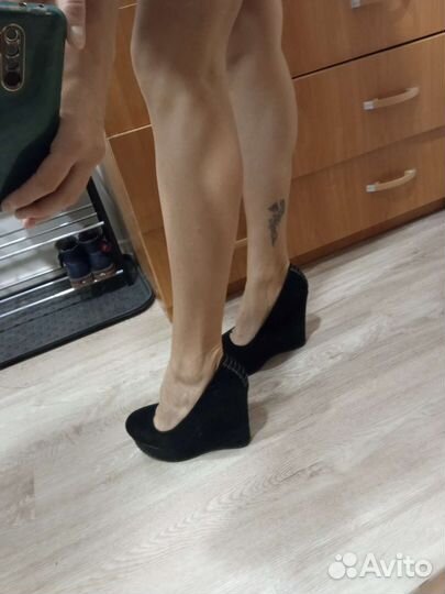 Туфли замша размер 37.5 цена 200