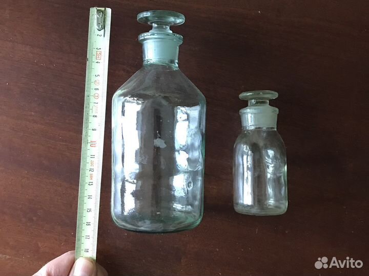 Бутылочки с притертой пробкой