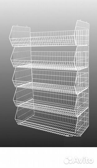Стеллаж корзинный на ножках