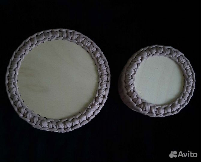 Вязаные корзинки