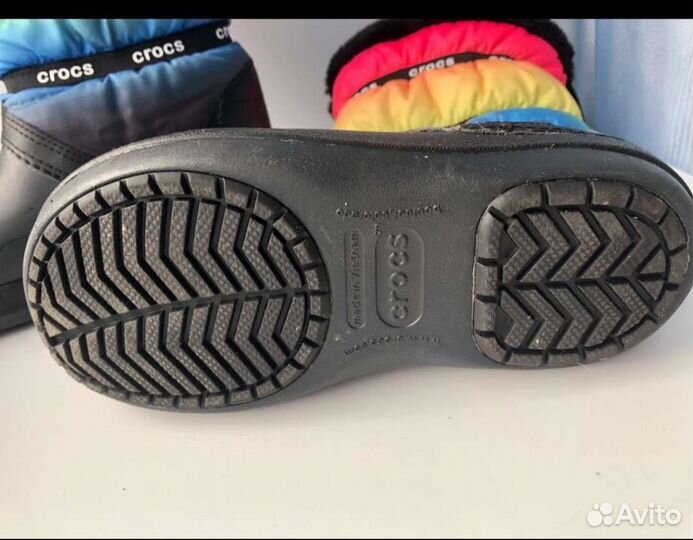Crocs сапоги для девочки р.w5 (21-22cm)