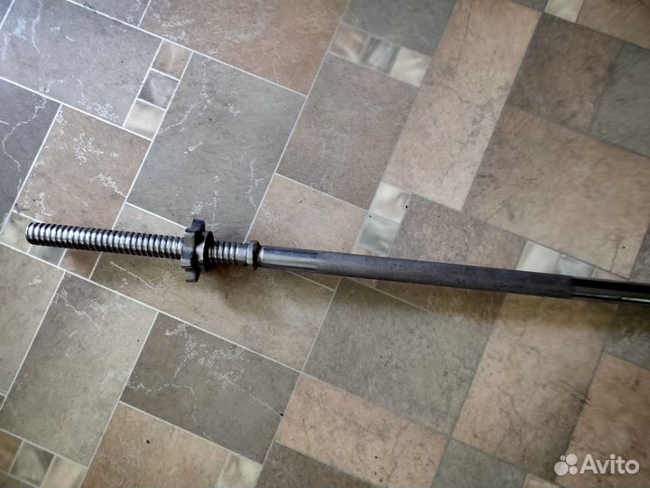 Гриф для штанги прямой 1 м.50 см./диаметр 2,5 см