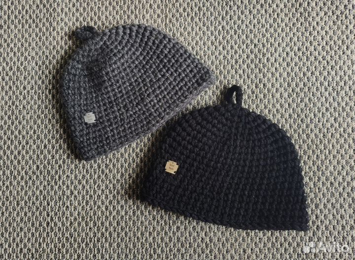 Шапка вязаная для бани