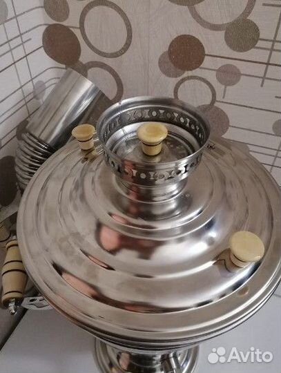 Самовар на дровах новый 7л
