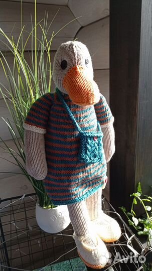 Мягкая игрушка ручная работа Утка Амелия