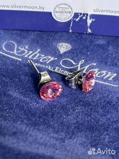 Swarovski серьги пусеты