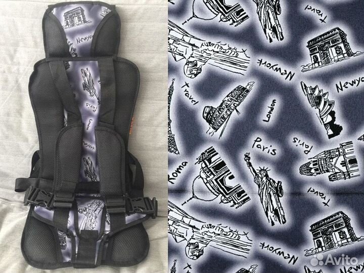 Автокресло 1-12 лет детское бескаркасное