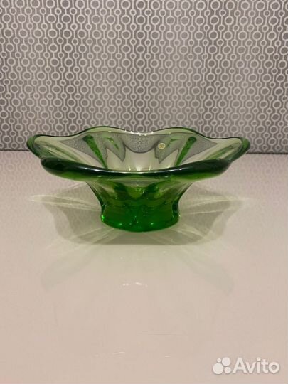 Конфетница,салатница,цветное стекло СССР