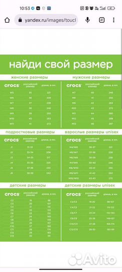 Crocs сабо детские 12-13