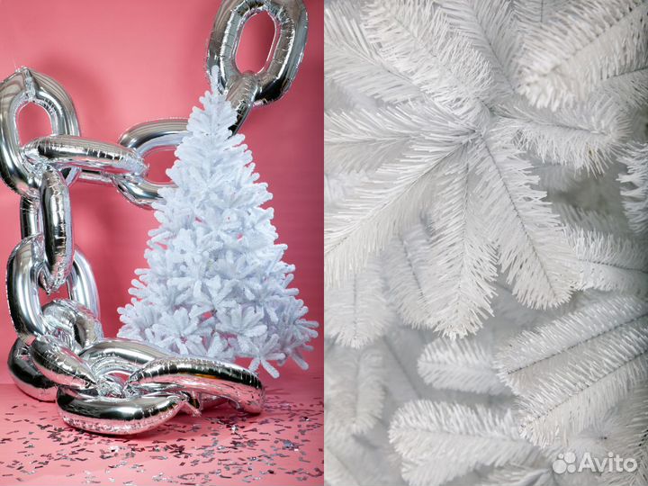 Елка искусственная пвх Белая