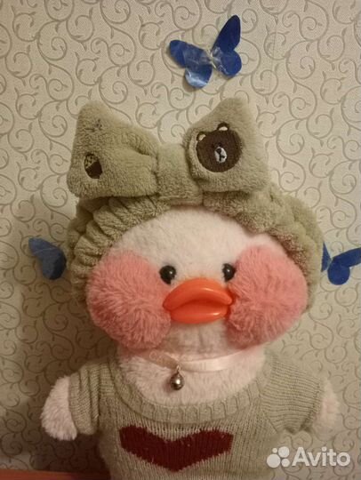 Мягкая игрушка уточка lalafanfan