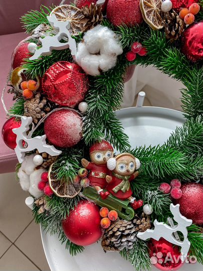 Рождественский новогодний венок